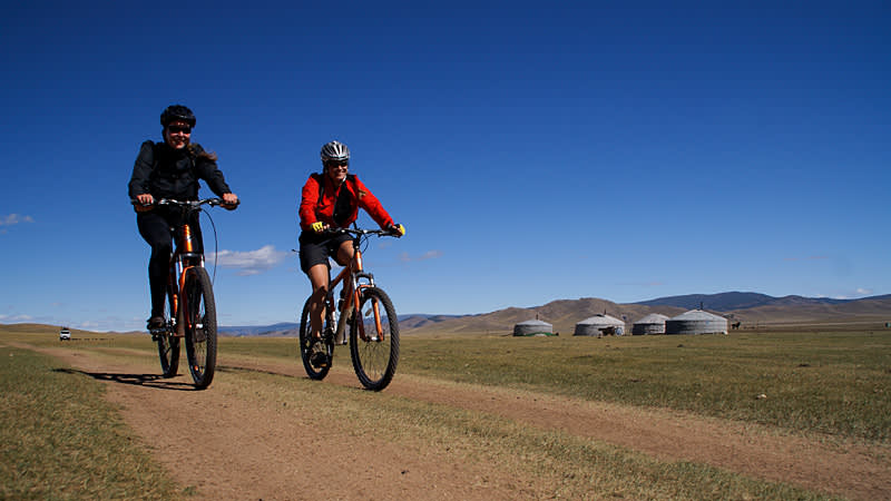 cycling from camp