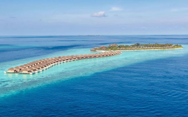 Maldives Island aerial shot