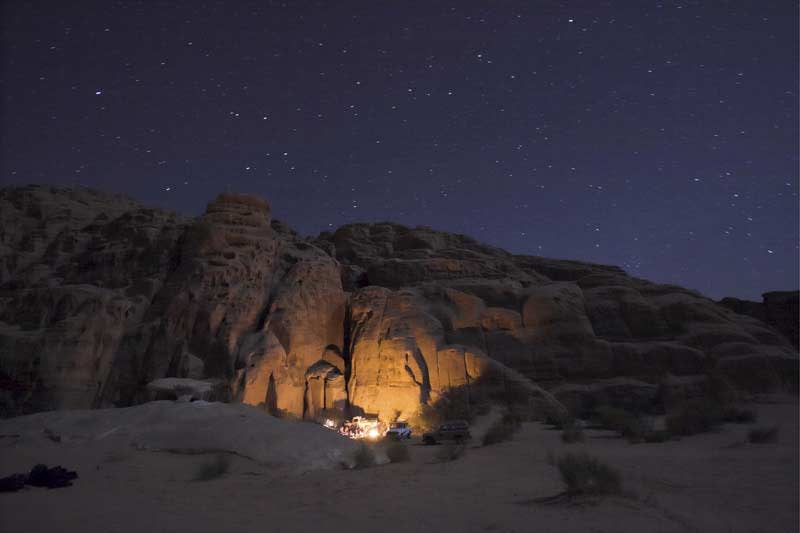Camping in the desert like the Bedouin tribe