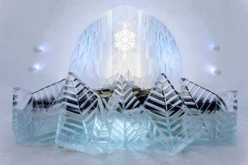 Frosty Flower Suite in the ICEHOTEL Sweden