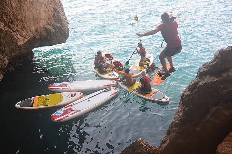 Kayaking and paddleboarding