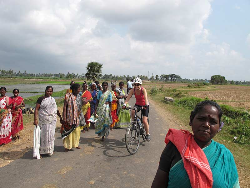Cycling in rural India