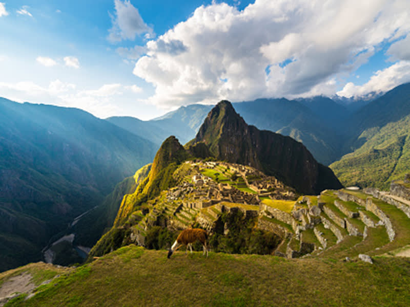 Peru view of inca trail