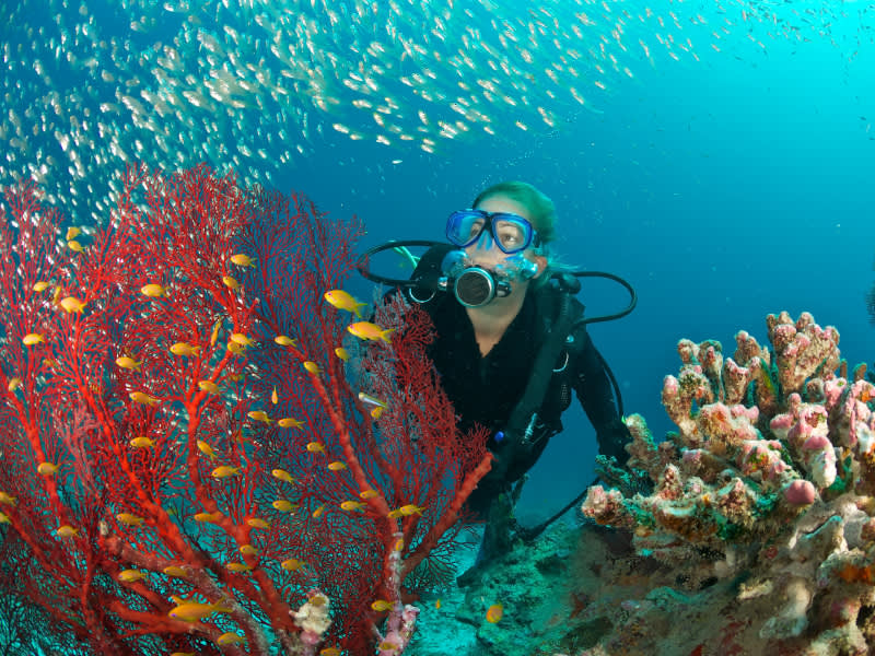 diving