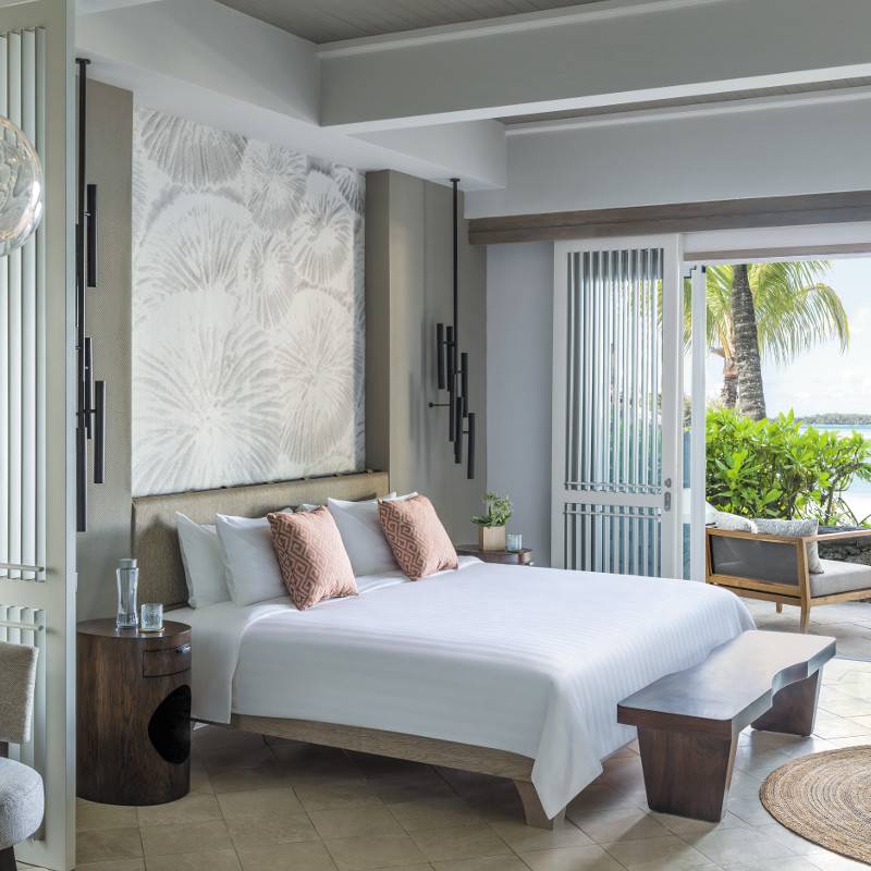 Double room at Shangri-La’s Le Touessrok Resort & Spa Hotel in Mauritius, Africa