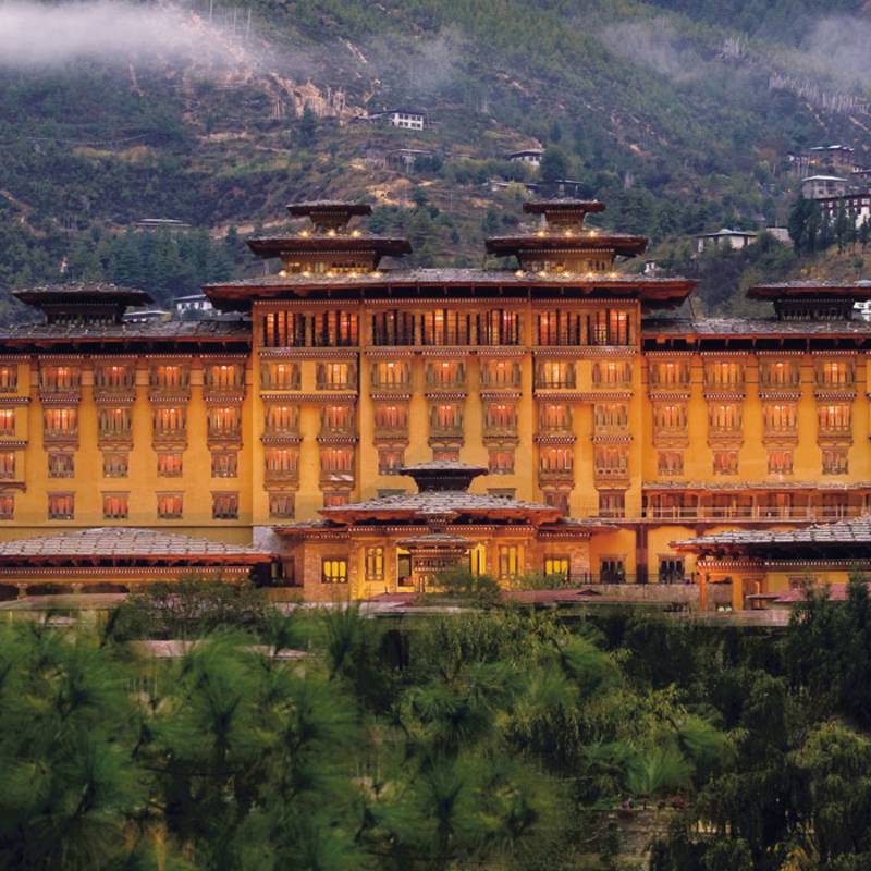 Exterior view of Taj Tashi, Thimphu, Bhutan