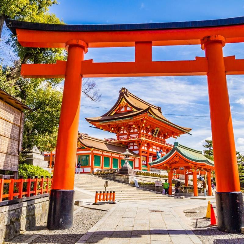 The Fushimi Inara shrine in Kyoto