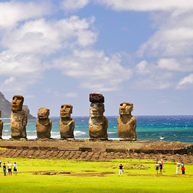 Visitors at the UNESCO World Heritage siite