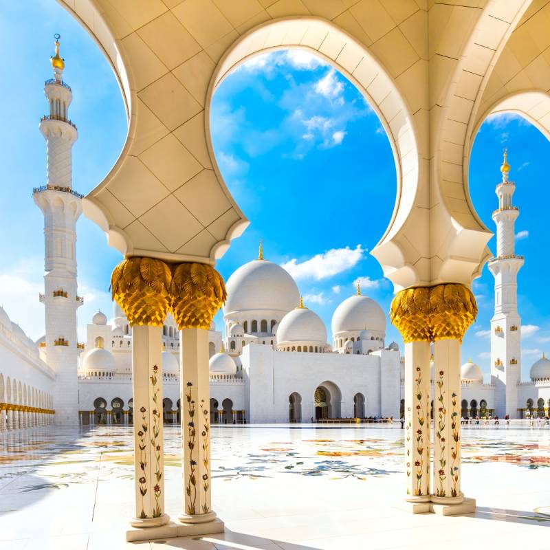 Sheikh Zayed Mosque in Abu Dhabi