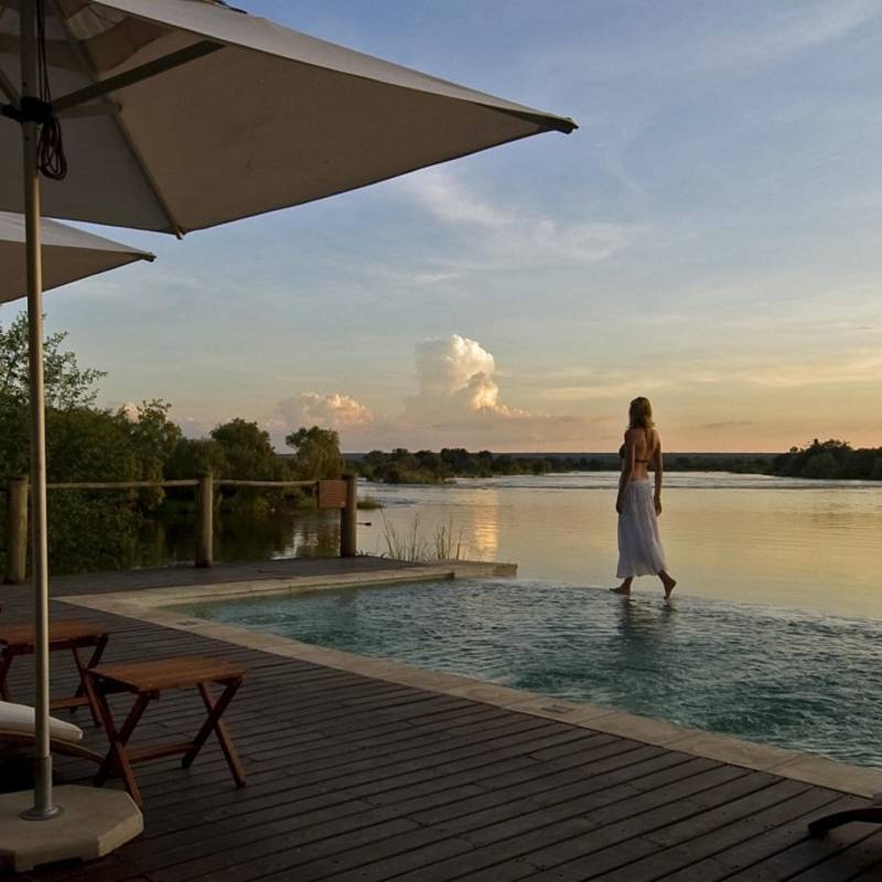 Pool at Victoria Falls Hotel, Victoria Fall, Zimbabwe