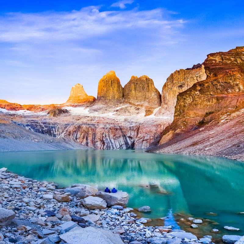 Laguna in Torres del Paine National Park Patagonia