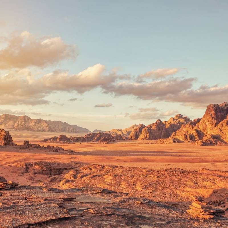 Sunset in Wadi Rum