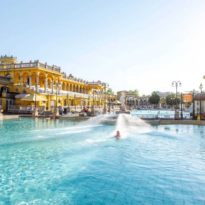 Things to do in European Capitals - Szechenyi-outdoor-thermal-baths