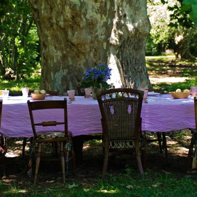 Al fresco lunch at La Candelaria del Monte in Buenos Aires Provincia in Argentina