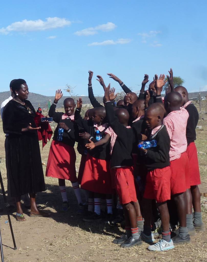 Charity and her pupils