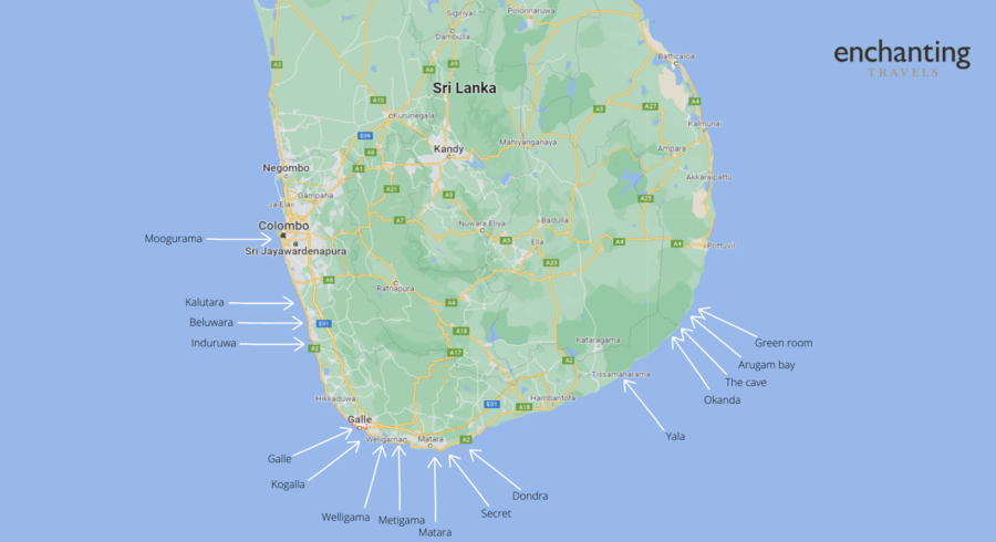 Sri Lanka er en østat og velsignet med blødt sand og krystalklart vand