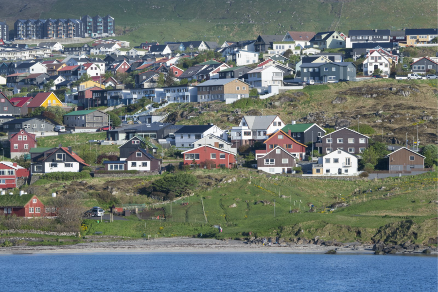 Torshavn, Faroe Islands view from ship. Photo by Cindy Miller Hopkins. 
