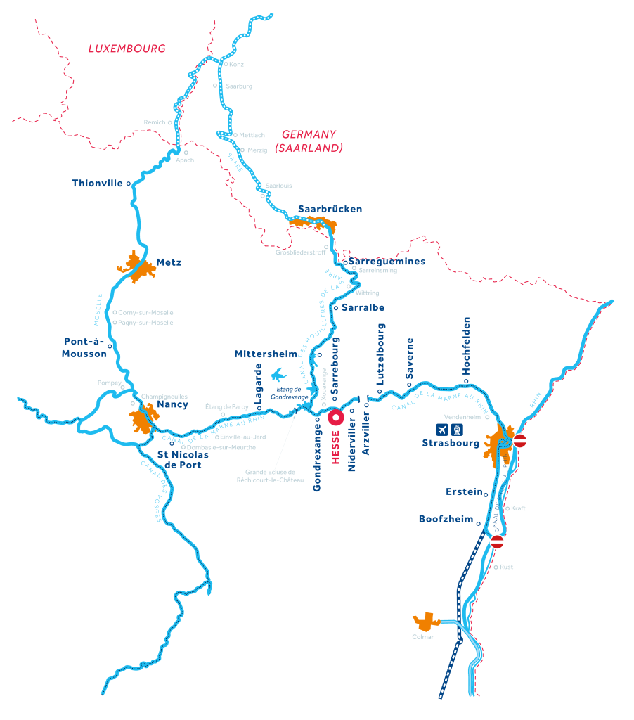 Elsass-LOthringen Karte