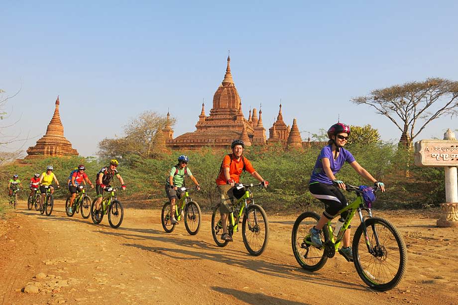 Cycling in Bagan, Myanmar/Burma