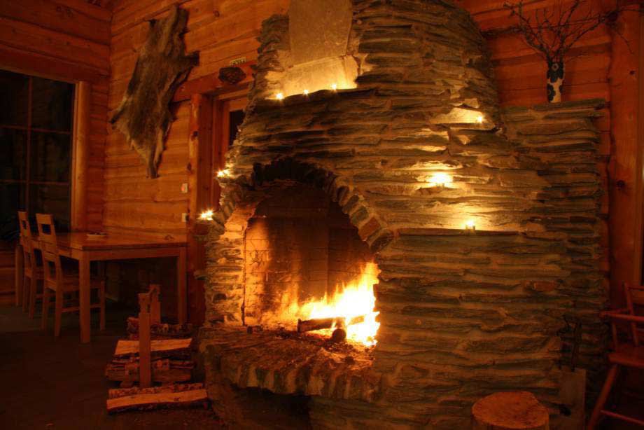 Roaring cabin fire