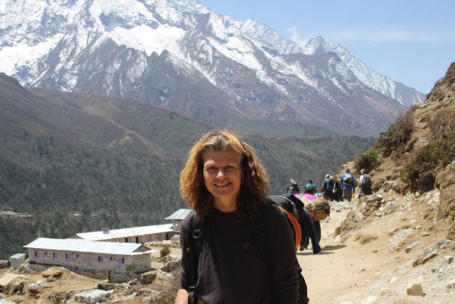 Valerie in the Himalaya