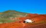 Mongolian ger in the mountains