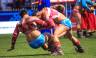 Wrestling during the Naadam Festival