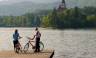 Cycling in Lake Bled