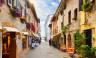 Lake Garda in the historic medieval town of Sirmione, Italy