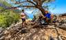 Rest stop, walking in Crete