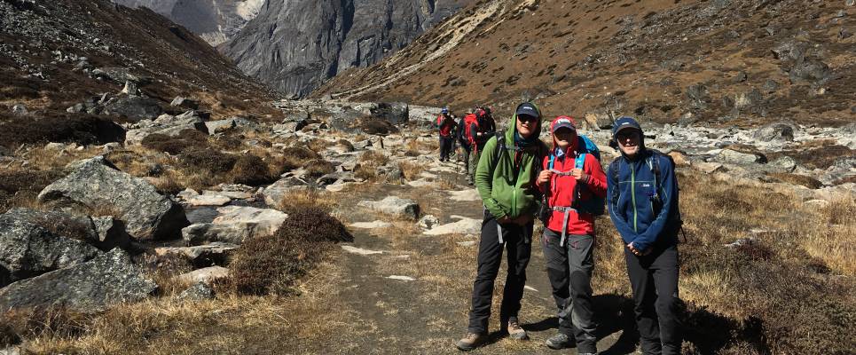 Looking back towards Tangnag, Nepal