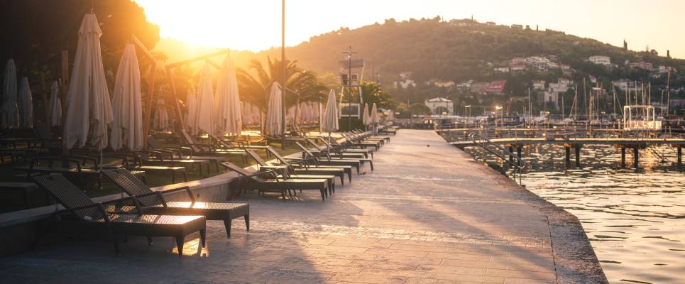 Portorož at sunrise