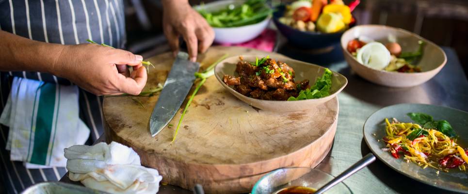 Cooking in Cambodia
