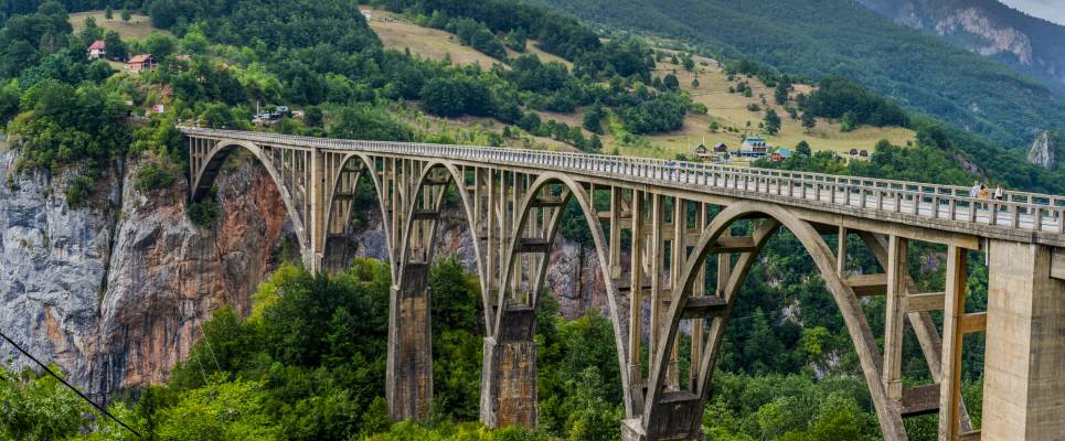 View on Đurđevića Tara Bridge