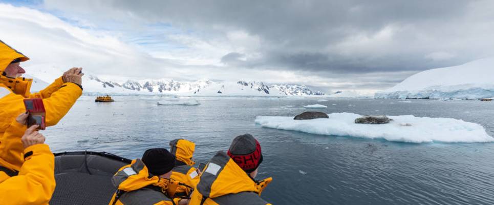 Antarctica by Helicopter: Crossing the Circle and the Peninsula