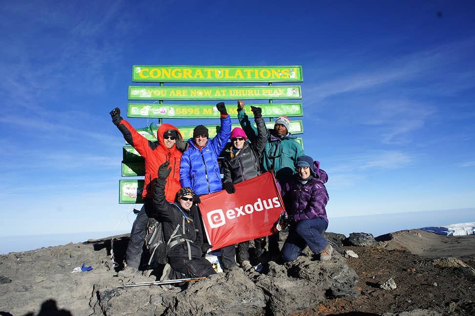 Summit shot on Kilimanjaro