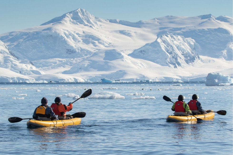 Guests enjoying a paddling excursion.