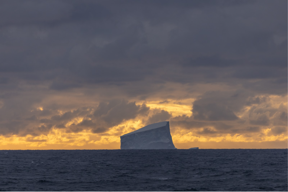 Towering iceberg off the Antarctic Peninsula.