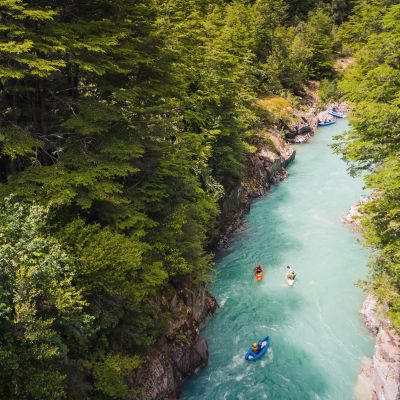 Kayaking at Futaleufu river, Patagonia - Chile, South America