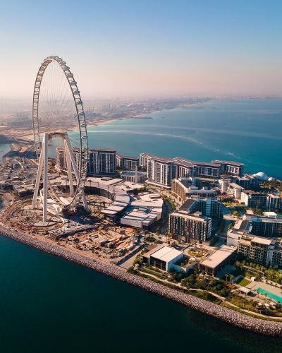 Bluewaters Island And Ain Dubai Ferris Wheel On In Dubai
