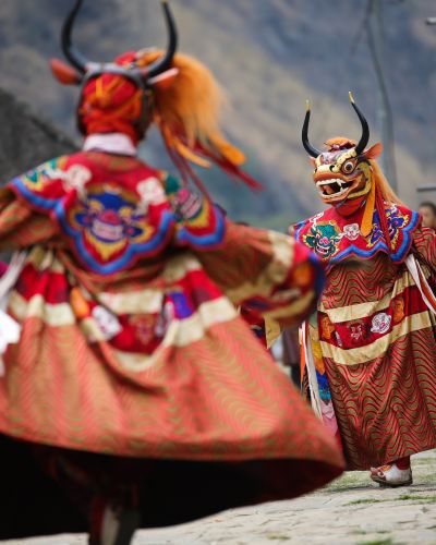 Masked Dancer From Bhutan