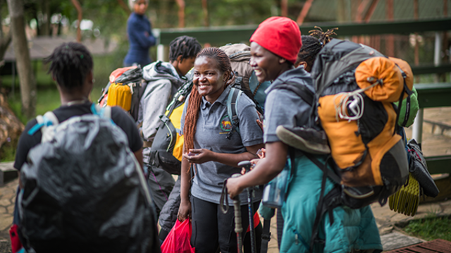 Lioness guides on Kilimanjaro