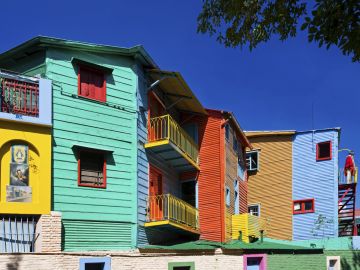Colourful Houses in La Boca, Buenos Aires, Argentina