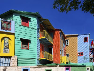 Colourful Houses in La Boca, Buenos Aires, Argentina