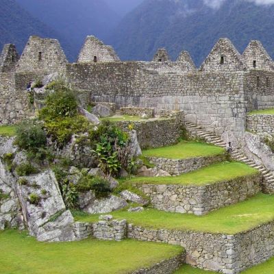 Ancient Inca city of Machu Picchu, Peru panoramic landscape, South America