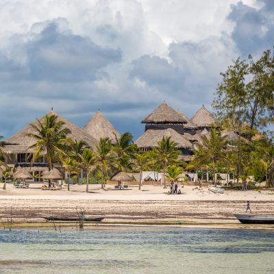Beautiful beach in Watamu, north shore of Kenya, East Africa