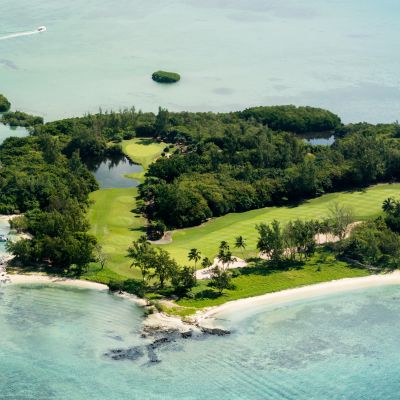 Beautiful lagoon of Mauritius Island