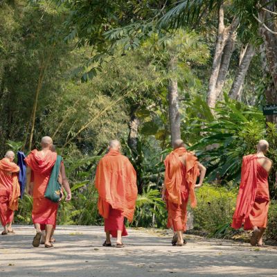 Buddhist Monks, Cambodia, Asia