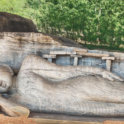 The Gal Vihara in the world heritage city Polonnaruwa, Sri Lanka, Asia