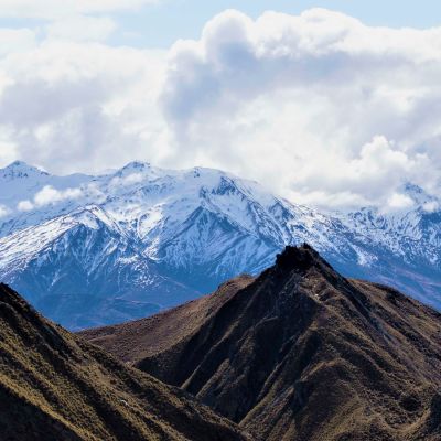 Landscapes New Zealand Mountains Snow capped mountains Roys